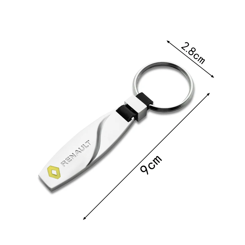 Металлический 3d брелок для автомобильных ключей автомобильный с эмблемой Peugeot Audi