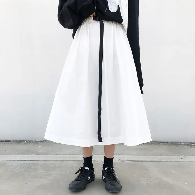 1229 skirt Осень-зима, корейский стиль ins, мультяшный принт, длинный рукав, пуловер, кофты, женские толстовки, женские(X1225 - Цвет: 1229 skirt