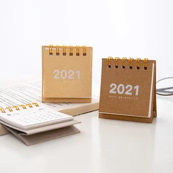 

2020 2021 Agenda Organizer Minimalist Plan Book Mini Desk Calendar DIY Portable Desk Calendars Daily Schedule Planner Notebook