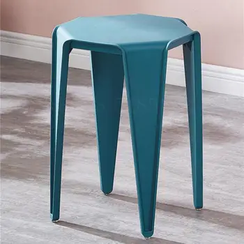 

Nordic stool small coffee table stool plastic thick adult dining table stool net red edge several square stool modern simple ins