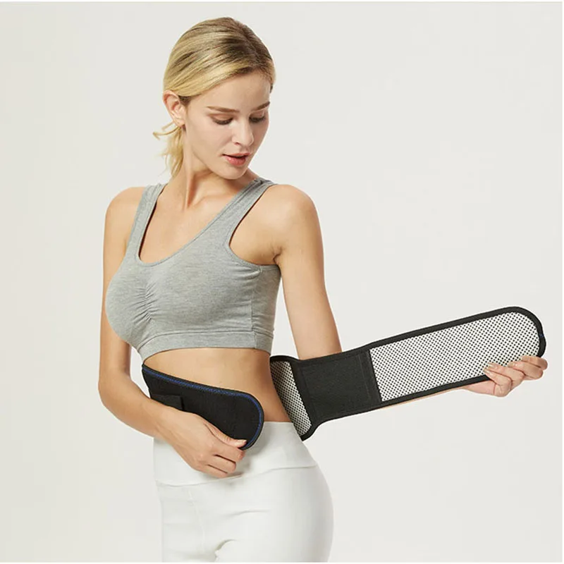 Adjustable Waist posture belt Tourmaline belt Self heating Magnetic Lumbar Brace Massage Band Health Care Relieve low back pain