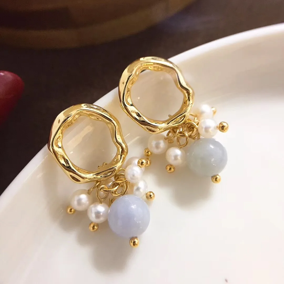 

Butterfly Home Syes21f21hh Elegant Fashion Emerald Ear Stud 14k Gold 3-4 near round Glare Virgine Pearl