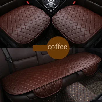 

Auto Accessories Car Seat Cover Set Universal Fit Most Cars Pads Covers With Leather Detail Mat Auto Seats Protector Car Styling