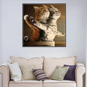 

Full Square Drill Diamond Painting 5D Embroidery Cross Stitch Diamond Art Kit Paint By Number Cat Home Decoration Mosaic Cartoon