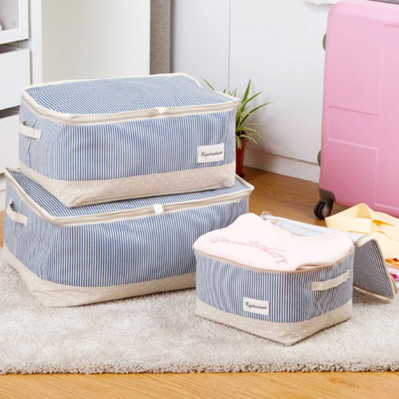 

Family Save Space Organizador Bed Under Closet Storage Box Clothes Divider Organiser Quilt Bag Holder Organizer