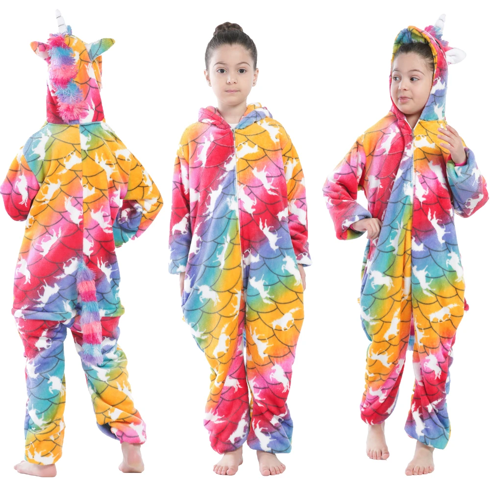 Childrens Pajamas Animal Costume Kids Sleeping Wear Kigurumi Pajamas Cosplay 