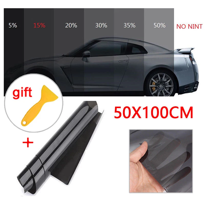 50 см х 1 м 15% VLT черный Pro авто для дома, для окон и стекла тонировочные пленки для тонирования рулон UK