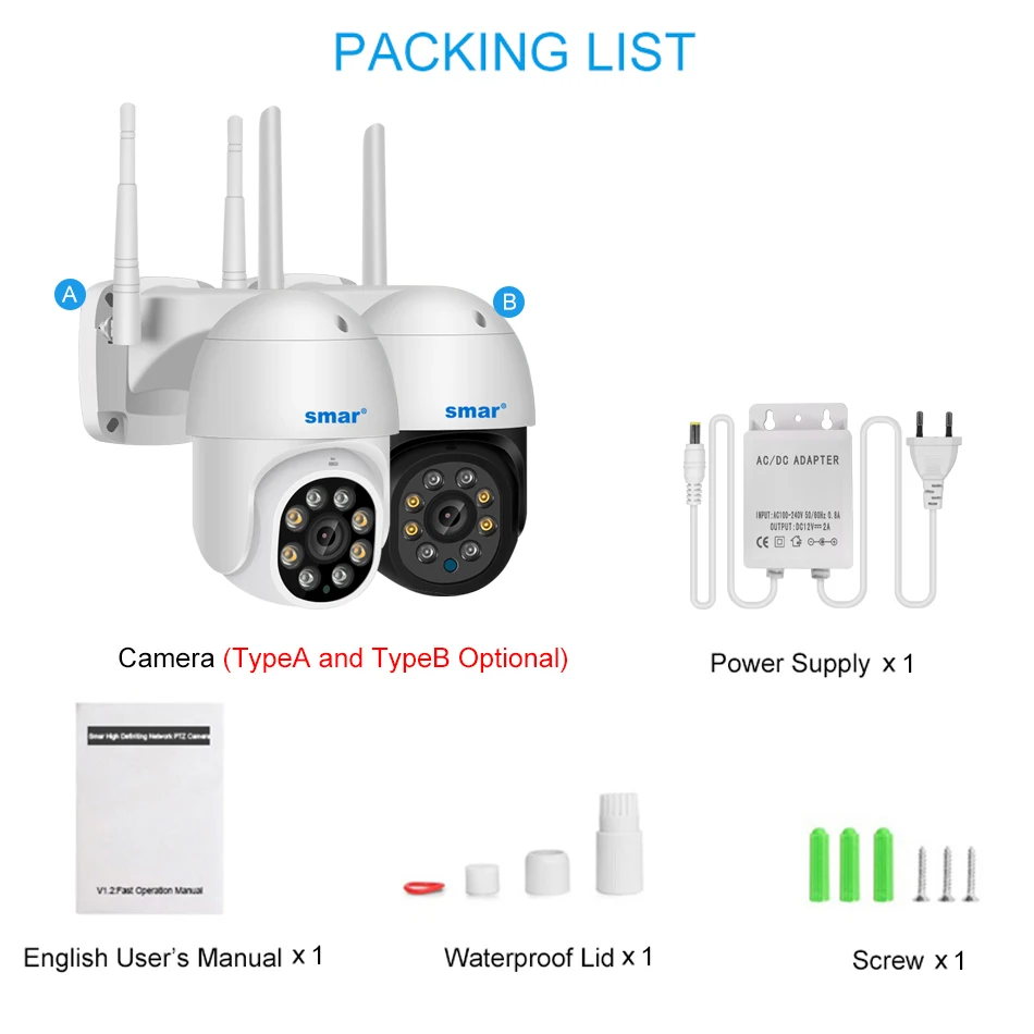 Smar 1080P PTZ Wifi IP Camera Outdoor 4X Digital Zoom AI Human Detect 2MP Wireless Camera H.265 Audio Security CCTV Camera ONVIF