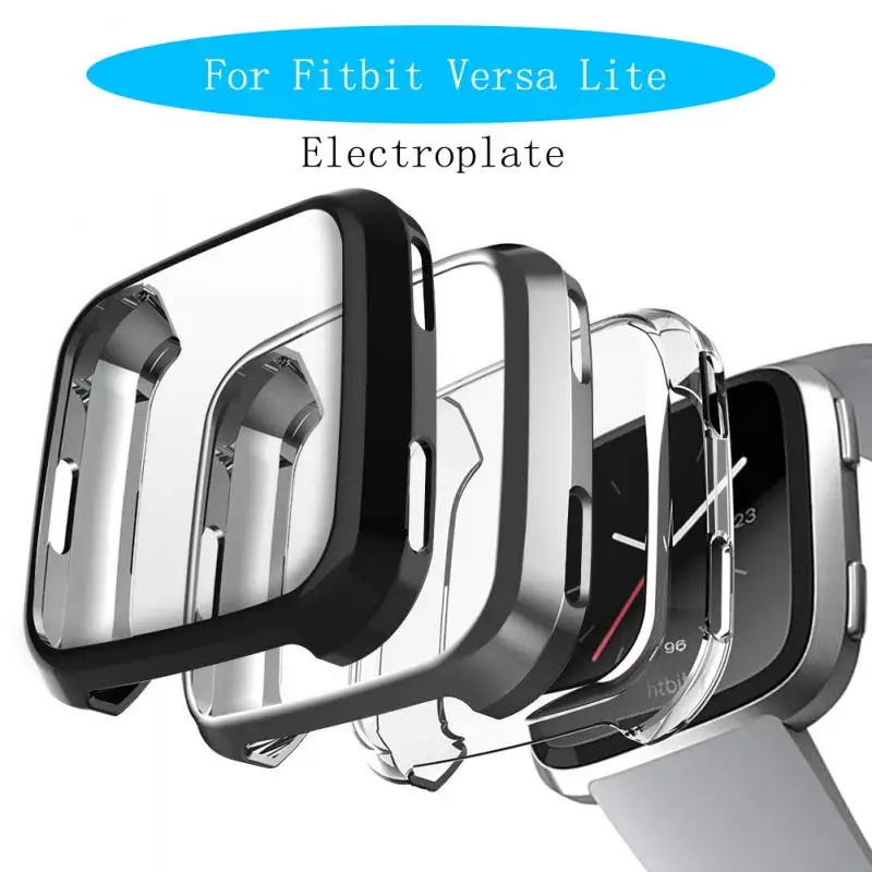 Чехол бампер для часов Fitbit Versa Lite с защитой от падения гальванизированный корпус