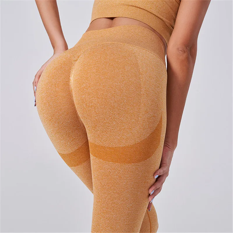 Women Gym Yoga Pants Fitness Seamless Leggings Female Sportswear Athletic Training Tights High Waist Workout Running 2021 | Спорт и
