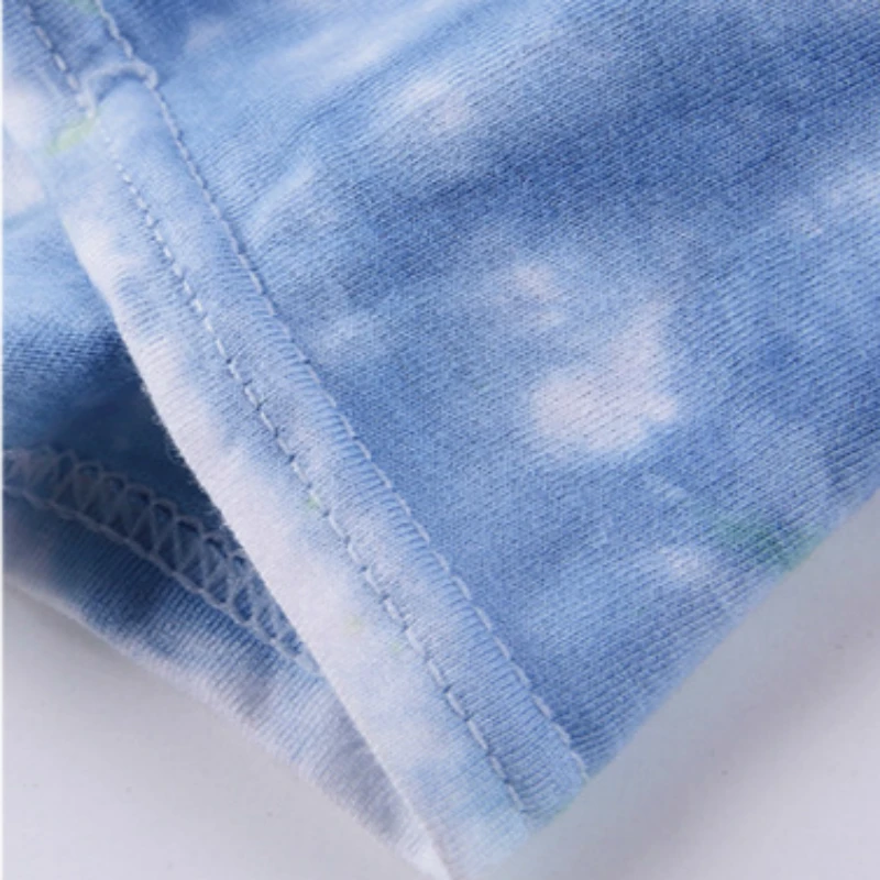 Ручная работа Трэвиса Скотта Astroworld фестиваль Run Tie Dye Tee T для мужчин и женщин 1:1