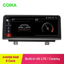 COIKA 10,2" Android 9,0 система авто радио для BMW F30 F31 F32 F33 F34 F36 ips экран gps стерео 4G SWC PIP Zlink wifi