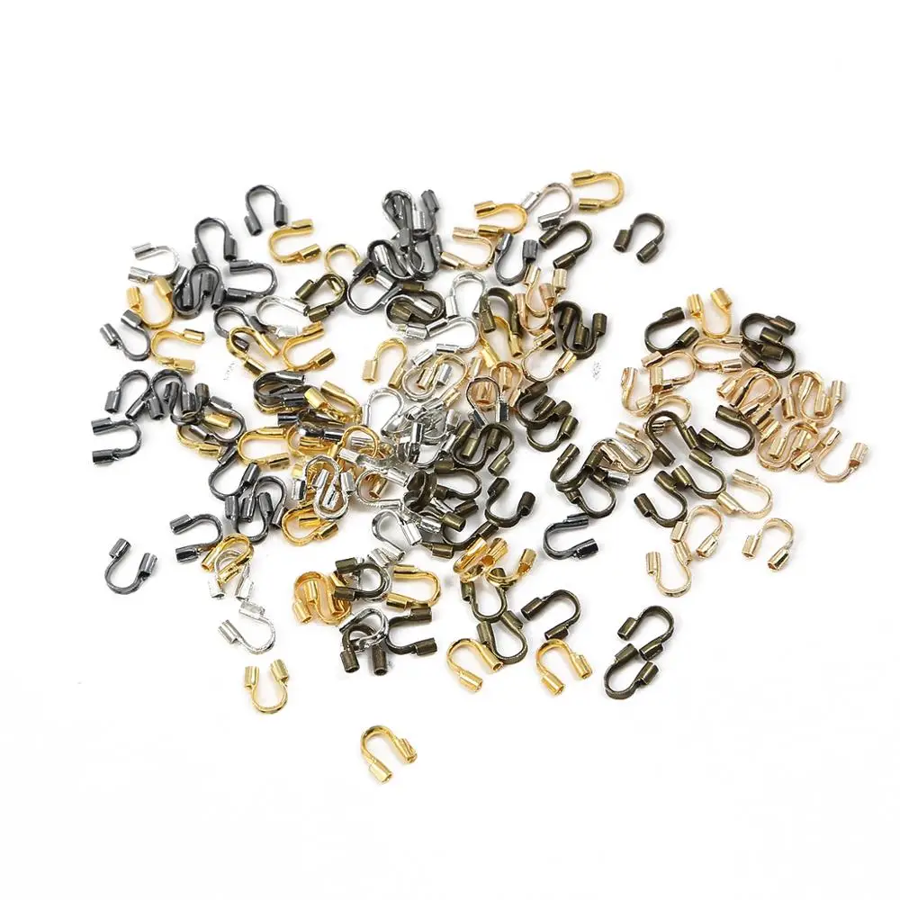 100pcs/lot 4x4mm Wire Protectors Wire Guard Guardian Protectors loops U