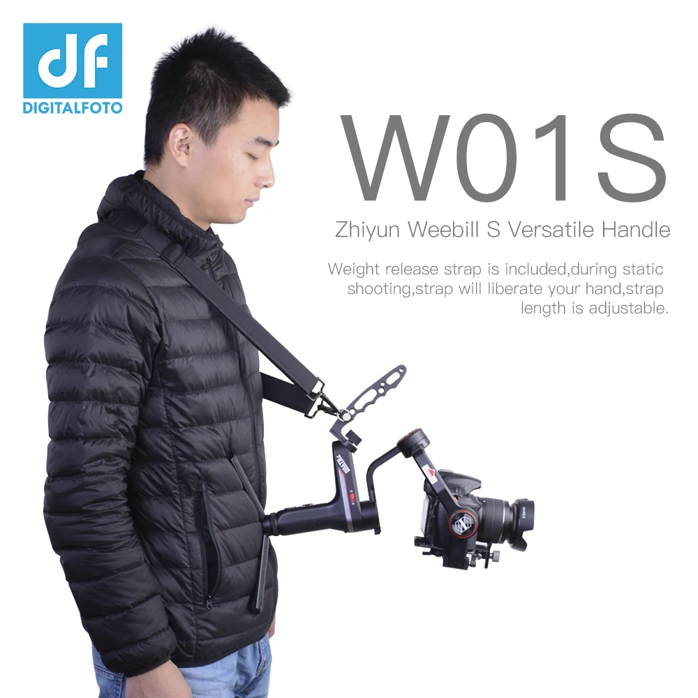Online ZHIYUN WEEBILL S Gimbal Vielseitig Griff + Strap mit Mini Magie Grip Arm gimbal zubehör mit schulter gurt