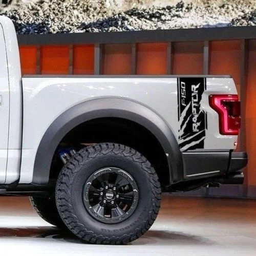 

For 1set FORD RAPTOR F 150 Truck Side Bed Lettering Decals Vinyl Graphic Sticker tailgate
