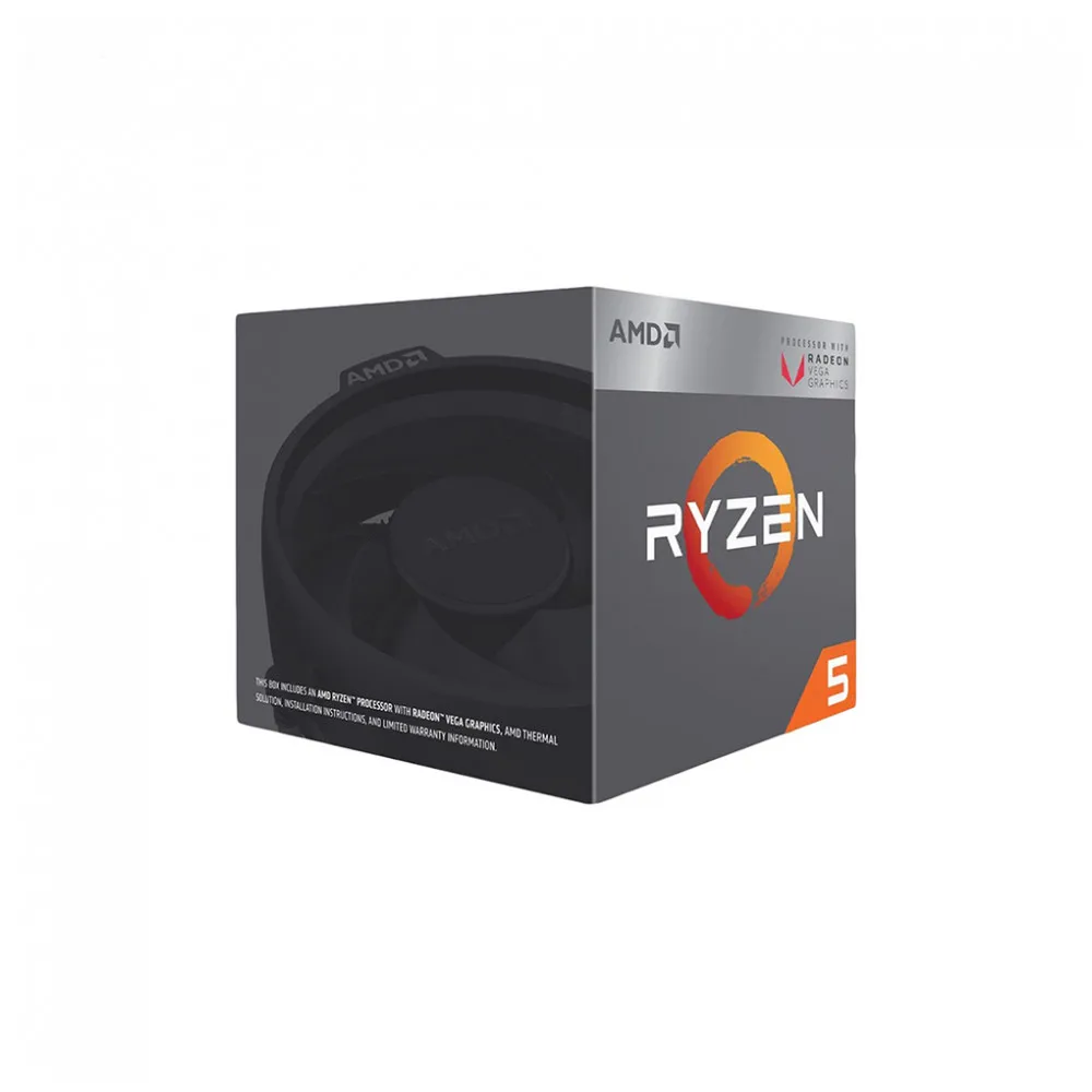 Процессор AMD RYZEN X4 R5-2400G SAM4 BOX 65W 3600 YD2400C5FBBOX