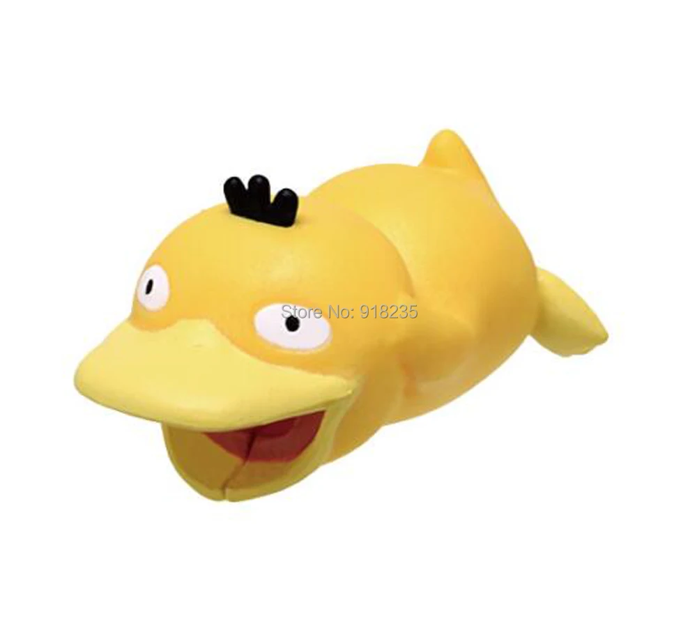 20/лот 6 Стили Пикачу Eevee Psyduck Meowth Snorlax Piplup 3,5 см ПВХ животных кабель протектор фигурки