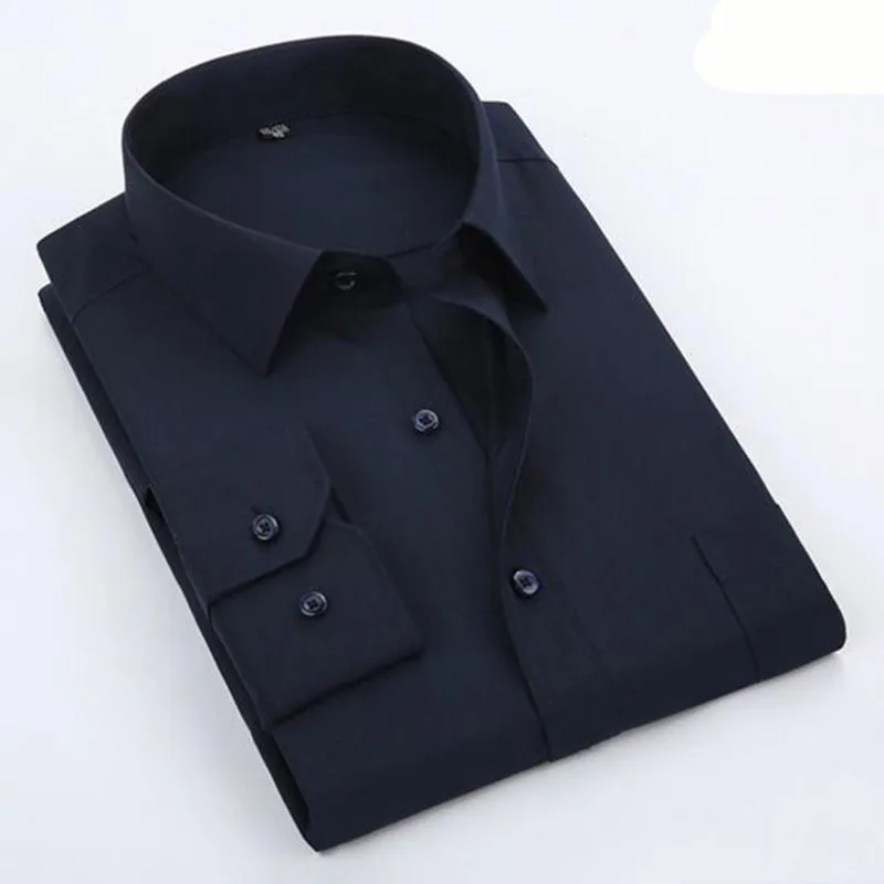 Мужские однобортные рубашки с длинными рукавами и воротником-стойкой Camisa, дышащие тонкие хлопковые рубашки-оксфорды из чистого хлопка