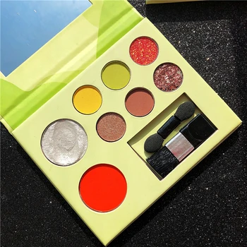 

8 Color Eyeshadow Palette Matte Shinning Giliter Waterproof Pigmented Shimmer Eye Shadow Pallete Powder Cosmetic Makeup Palette