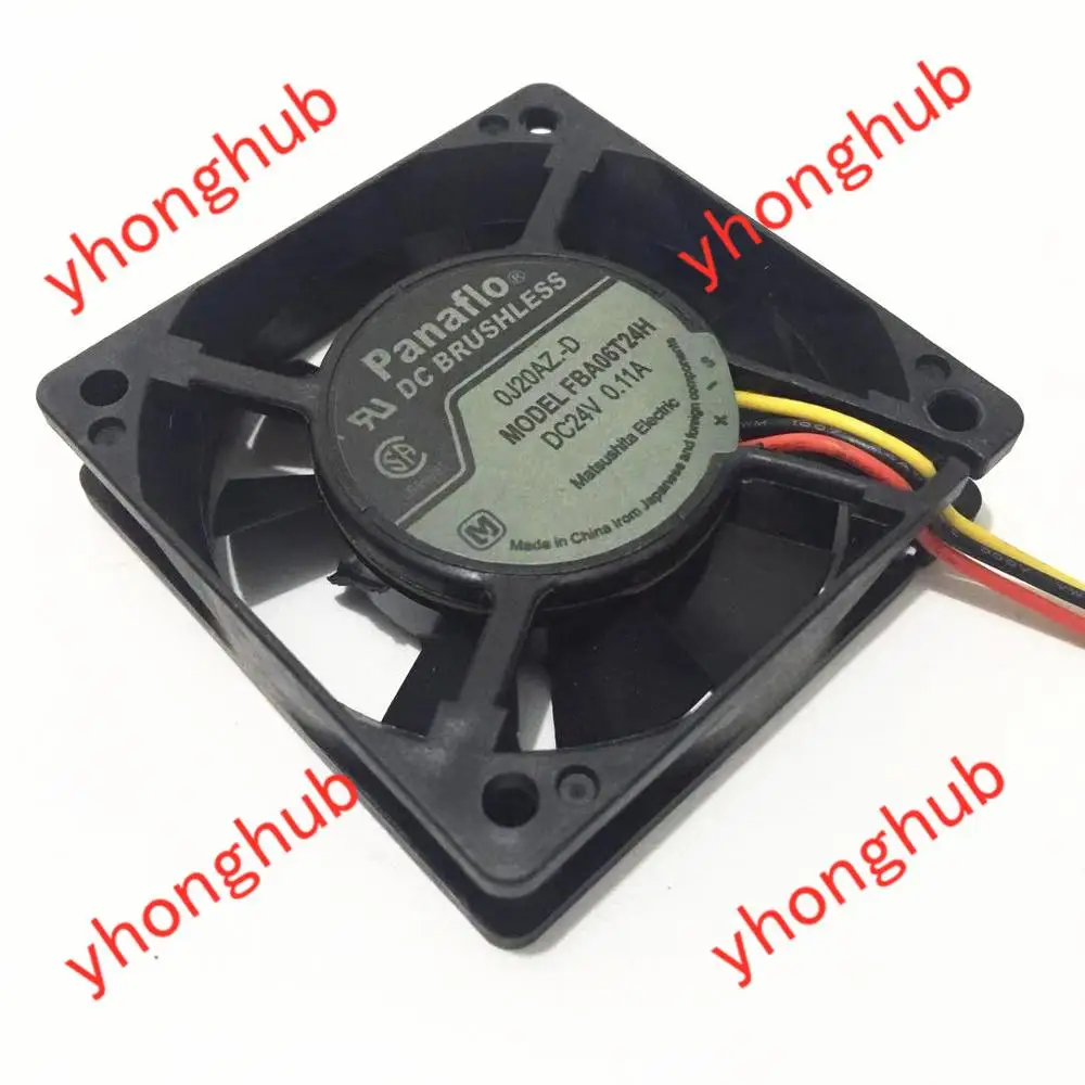 Вентилятор охлаждения сервера panaflo FBA06T24H DC 24 В 0.11A 60x60x15 мм|cooling fan|24v dc cooling fanserver fan |
