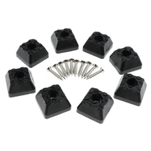 8 шт противоскользящие резиновые накладки для столов, стульев, столов, мебели, накладки на ножки из твердой древесины, протекторы для пола, квадратные 24x24x14 мм