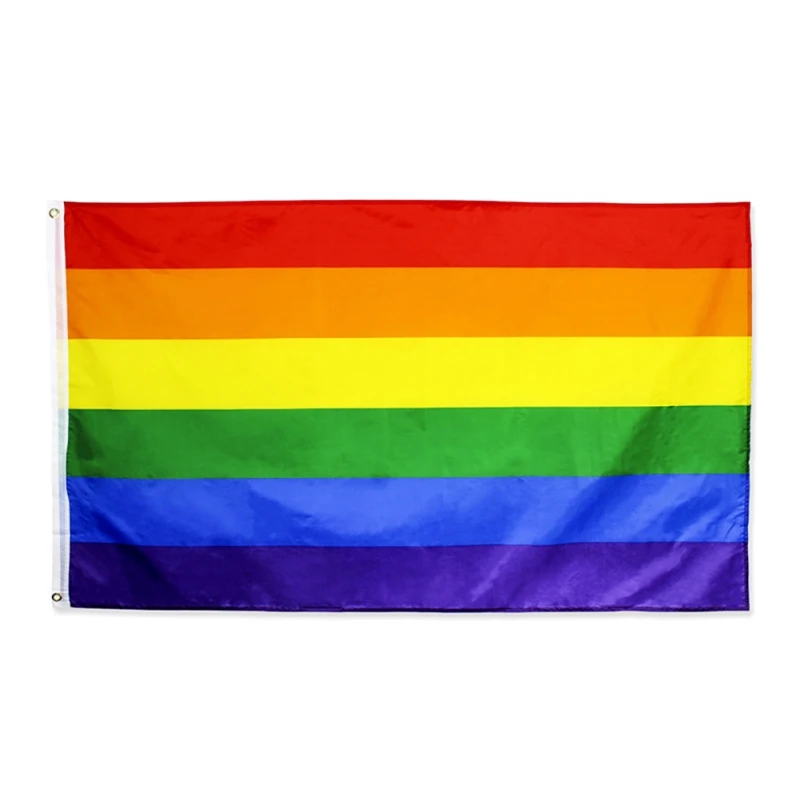 Birthday Party Festival Banners Rainbow Flag Decorations Gay Pride LGBTQ Banner Flags For Parade | Дом и сад