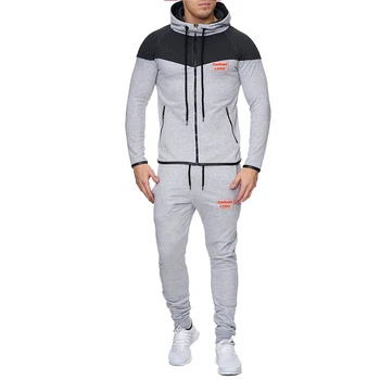 

2020 new spring and autumn sports fashion casual sports men's suit splicing casual jacket fashion casual sports custom LOGO