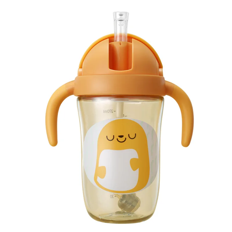 

Wei lun Seoul PPSU Cup with Straw CHILDREN'S Cups Baby Sippy Cup Leak-Proof Anti Choking Shatter-resistant Kindergarten Glass