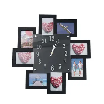 

Clock Watch Wall Clocks DIY Photo Frame Home Decorations Wall Clock Living Room Wall Clock Photo Holder Without Battery
