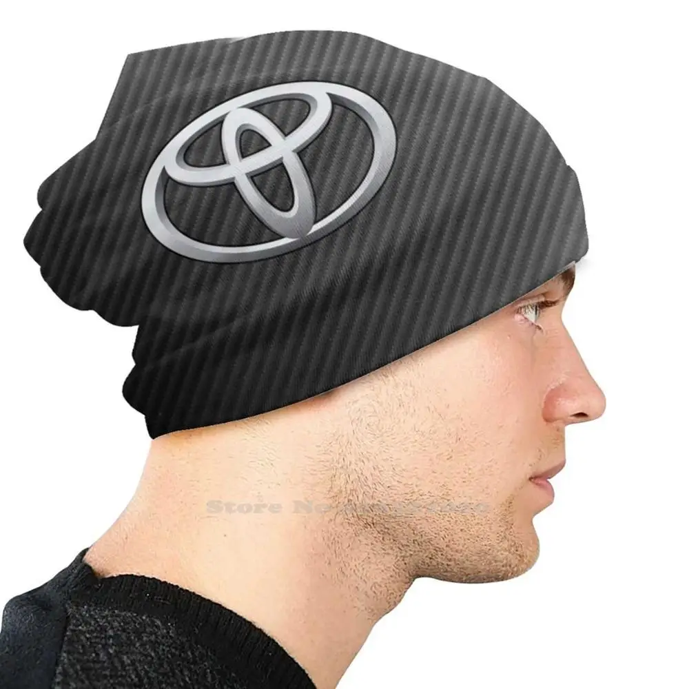 Toyota Carbon Fiber Sticker Outdoor Sports Thin Windproof Soft Fashion Beanie Hat Roccoyou Family Club Trd Trdsport green skully hat