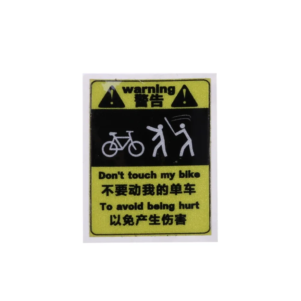 OOTDTY 1 Pc Bicycle Sticker Cycling Reflective Safety 4 Type MTB Fixed Gear Frame Decoration