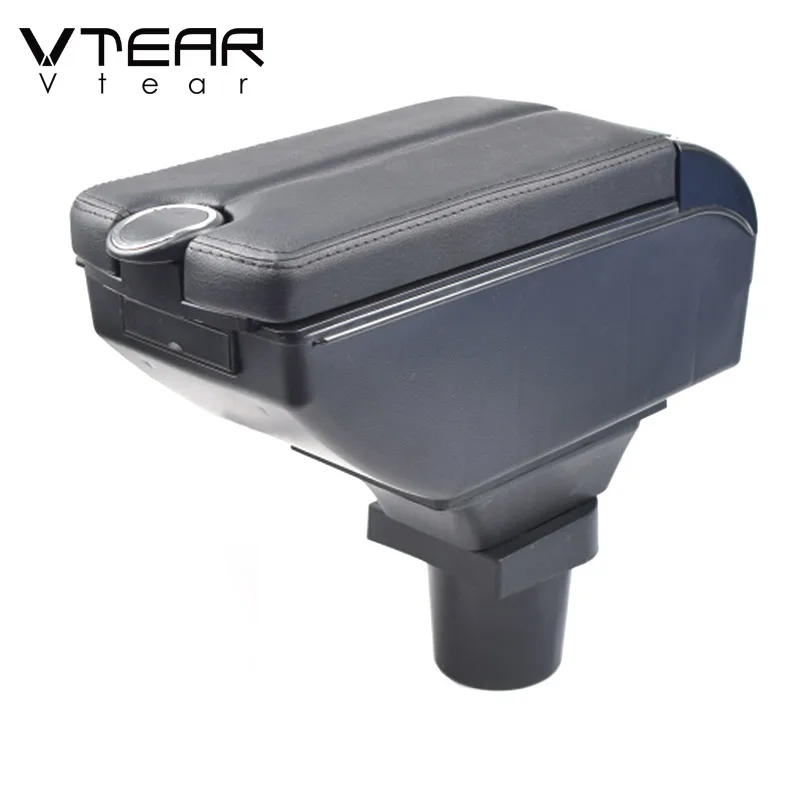 

Vtear Car Armrest Leather Pad Cushion Lid USB Intrface Center Console Storage Box Accessories Interior Decoration For Geely GC6