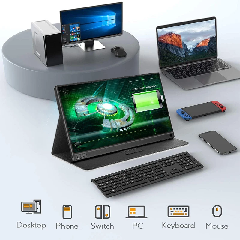 15.6 ġ ͸ ʹ FHD IPS ũ USB C HDMI ȣȯ ޴  ȭ, ġ PS5 ƺ ȭ Ʈ 40