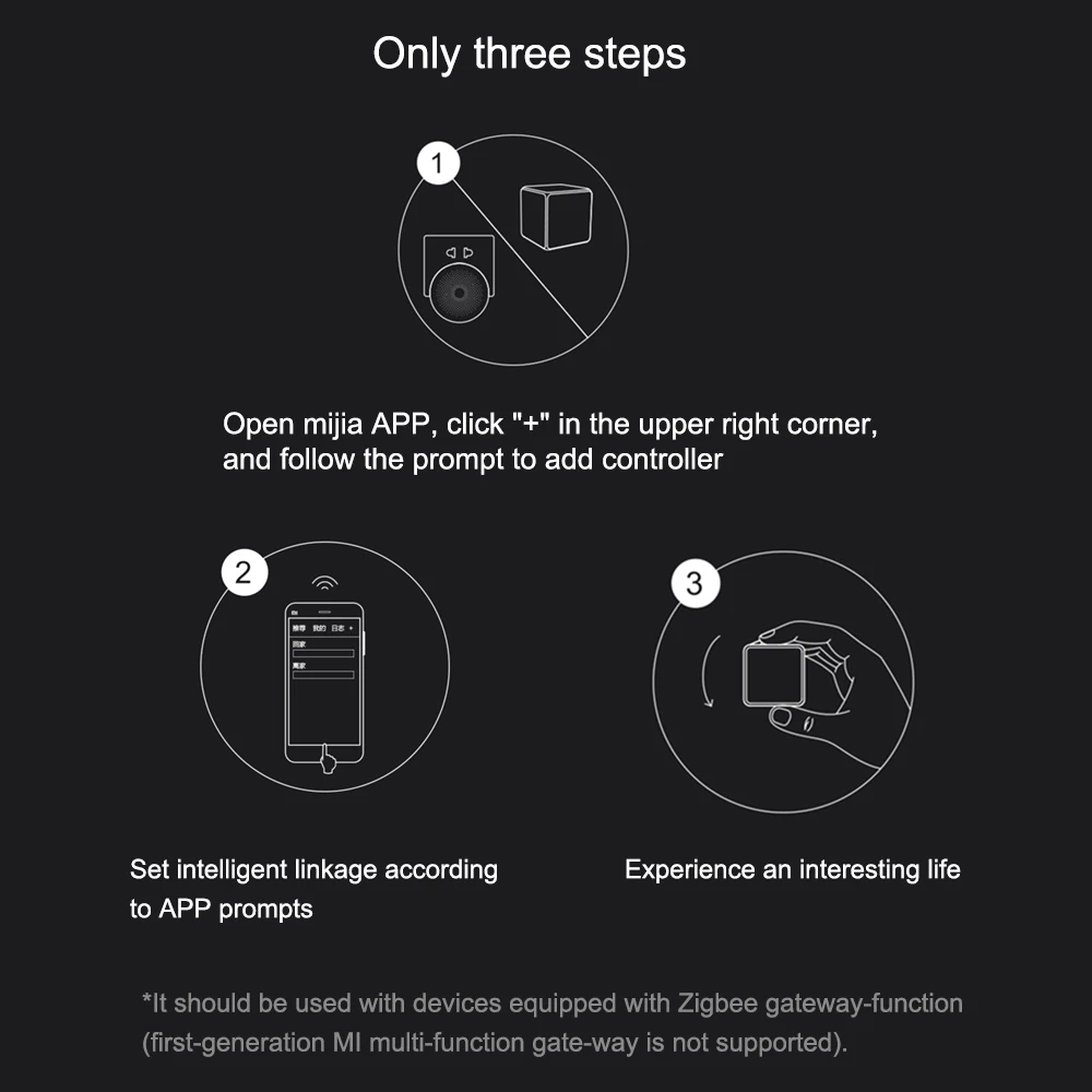Aqara магический куб контроллер Zigbee версия управляется шесть действий устройство «умный дом» работает с для mijia home app контроллер
