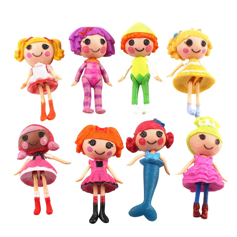 8 шт./компл. lalaloopsy кукла объемная пуговица глаза фигурка игрушка для девочки дети 7