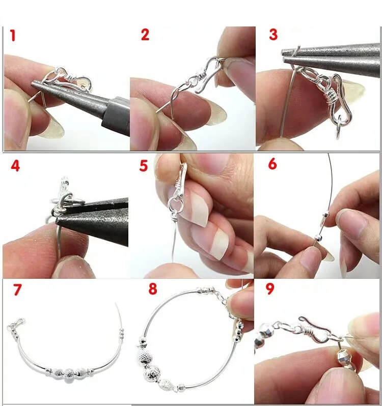 0.7x0.7mm 999 Sterling Silver  Wire  Silver Wire Solid For Jewelry DIY Sterling Silver Beading Cable