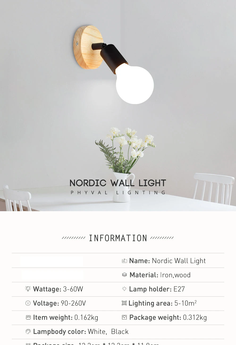 LED Modern Wall Lamp Nordic Loft Style Wood Lamp Lights Industrial Vintage Iron Wall Light For Bar Cafe Restaurant Home Lighting wall lamps for living room