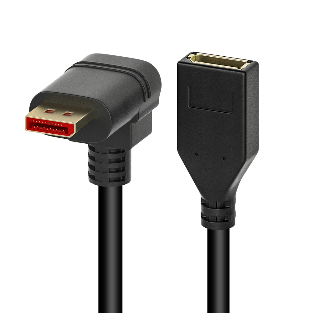 Cavo DisplayPort 8K Angolato 90° - Prolunga Maschio A Femmina, 30 Cm - Foto 2