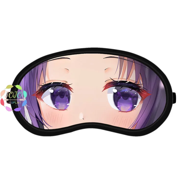 Убийца демона Kimetsu No Yaiba Kamado Tanjirou Nezuko Muzan Rui Giyuu Zenitsu Kochou маска для глаз повязка для глаз для сна Косплей - Цвет: J