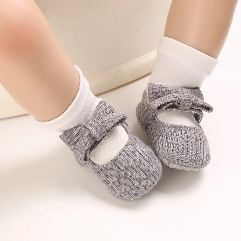 Baby Girl Princess Shoes 1 Year Casual Anti-Slip Bow Sneakers Autumn Toddler Soft Soled First Walkers 0-18 Months