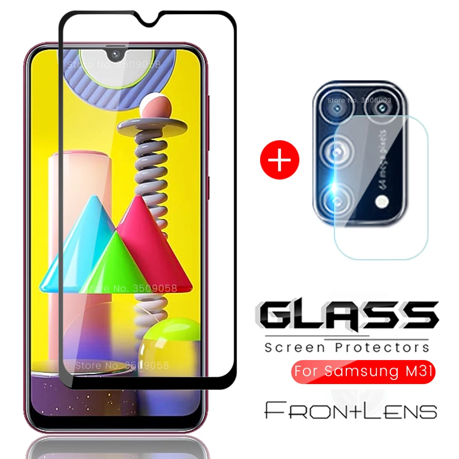 

2-in-1 camera lens film & screan protectors tempered glass for samsung galaxy m31 m30s m30 s m 30s 30 sm m305f m307f m315f 6.4''