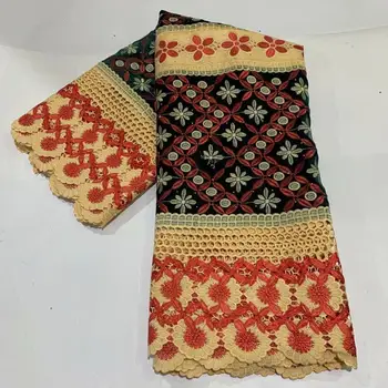 

New beautiful Multicolors Velvet Lace Fabrics With lots of stone High Quality African Velvet lace Nigerian Lace Fabric 5 yards
