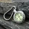 Silver Clip-On Carabiner Pocket Watch Keychain Luminous Quartz Belt Clip Waist Fob Watch Backpack Outdoor Sport Men Women Clock ► Photo 3/6