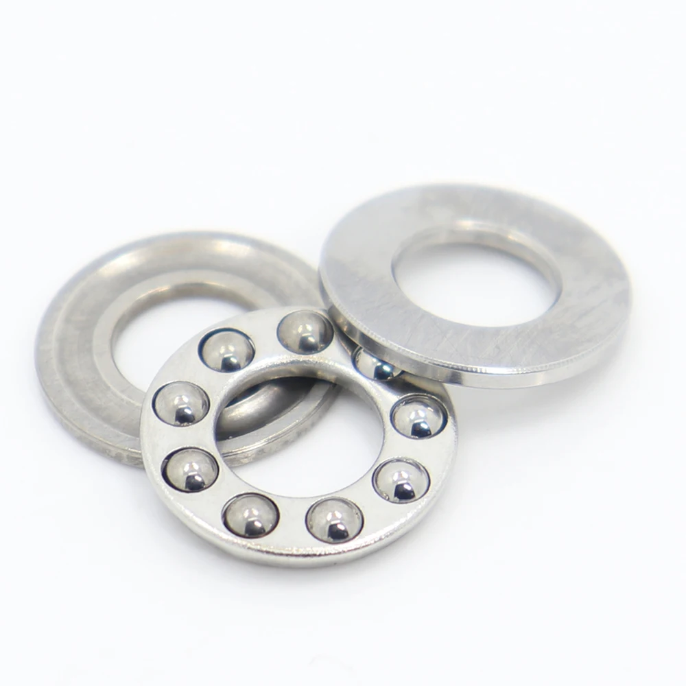 

F6-12M F7-15M F8-14M F8-16M F10-18M Stainless steel cage Axial Ball Thrust Bearings 6x12x4.5 7x15x5 8x14x4 8x16x5 10x18x5.5 mm