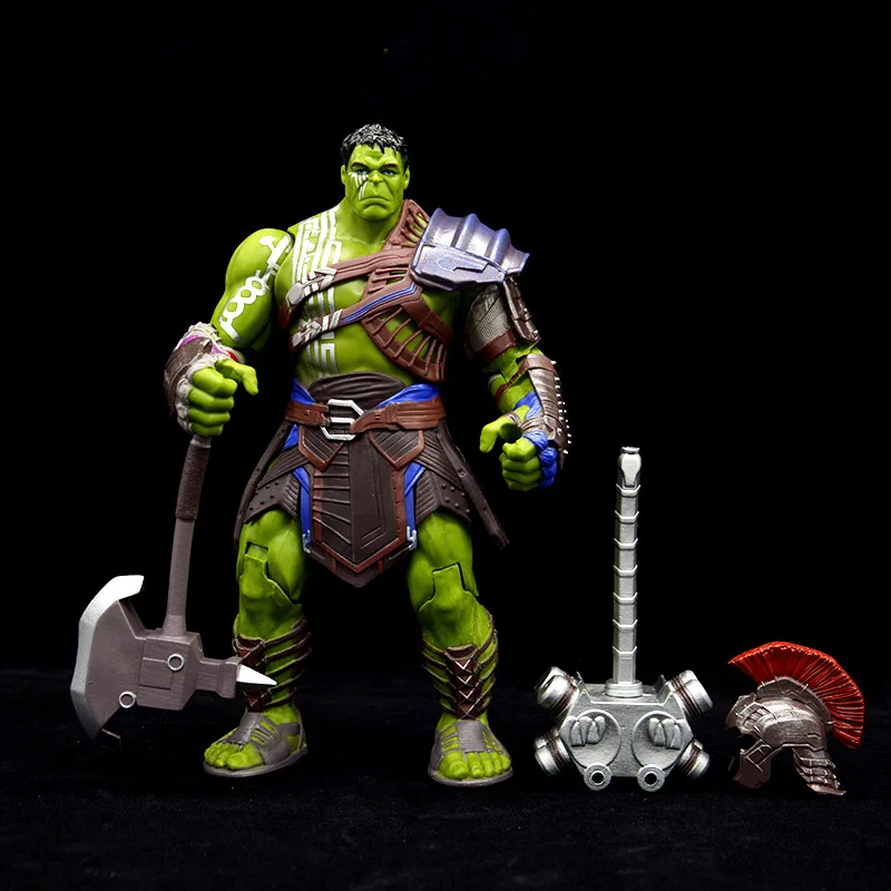 Военный молоток боевой топор Гладиатор Халк фигурка Мстители Тор 3 Ragnarok Броня ПВХ подвижная аниме модель игрушки 36 см подарок бесплатно