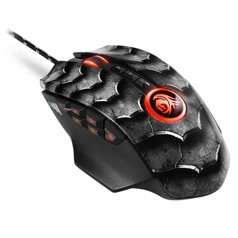 Мышь Sharkoon Drakonia II Black оптическая проводная 15000 dpi USB подсветка RGB цвет: черный|Мыши| |