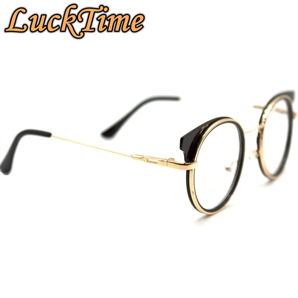 Женская оправа для очков LuckTime круглая из сплава в стиле ретро с кошачьими глазами