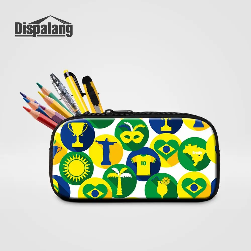 Pencil Case10 Классный школьный чехол-карандаш для мальчиков, для бразильских фанатов, бразильские женские косметички на заказ для путешествий, студенческие канцелярские принадлежности, детская ручка в коробке - Цвет: Pencil Case10