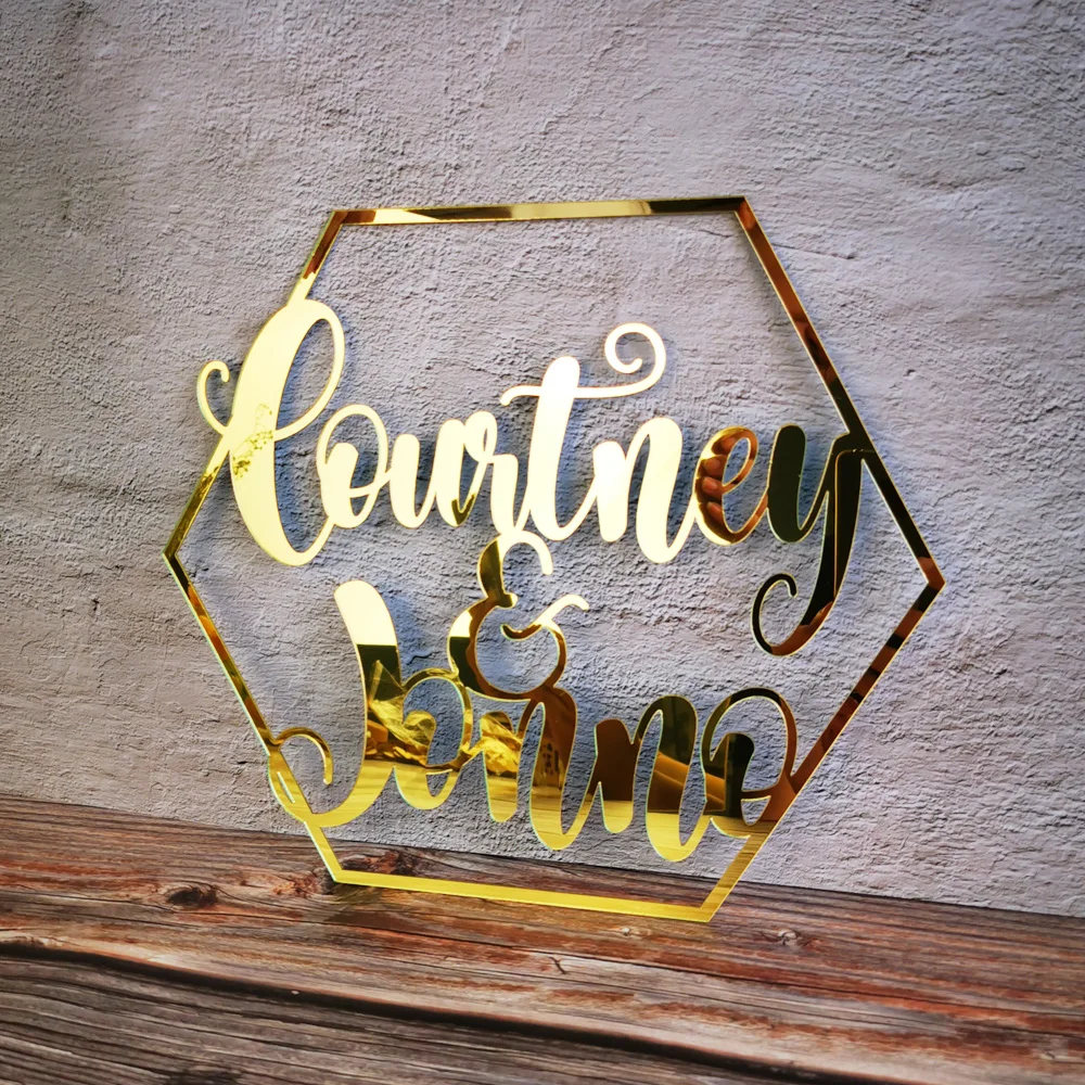 Custom wedding sign Hoop,Photo Prop Wall Sign For Bride & Groom Personalized Wedding Sign Hoop Style Name Acrylic Decor,Reception Decor