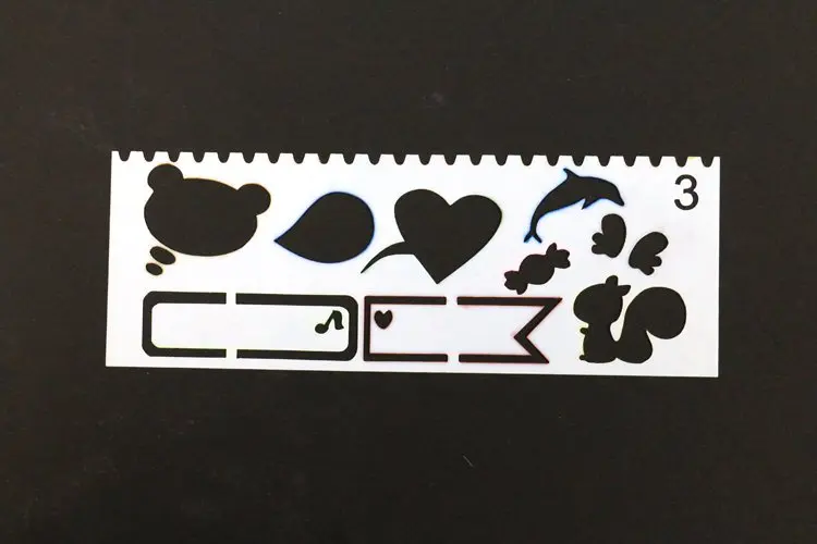 Trumpet Clover Digital Painting Template Ruler Sets Of Diy Photo Album Hand Scale Template Children Drawing Board